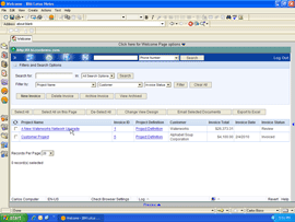 Invoice list