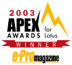 Tracker Suite wins the 2003 Apex Award