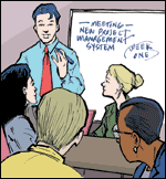 Mark organizes his team