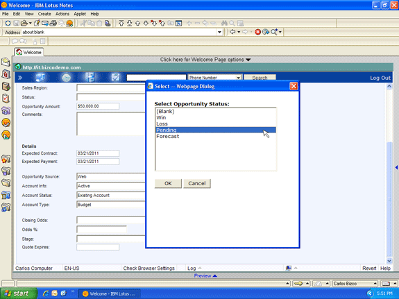 Sales projection documents