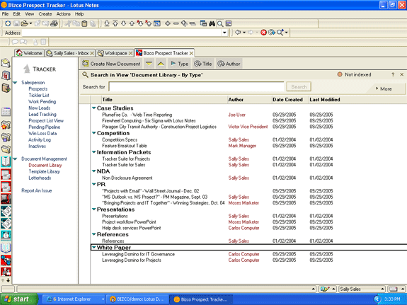 Marketing document management