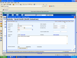 Managing prospect activities in Lotus Notes