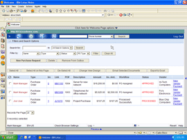 Purchase orders through Lotus Notes