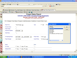 Status reports in line with the Design for Six Sigma methodology