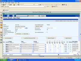 Lotus Notes timesheets
